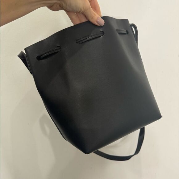 Mansur Gavriel Black Flamma mini bucket Bag - Picture 9 of 15